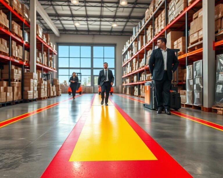 Hoe ondersteunen vloermarkeringen veilige logistieke processen?