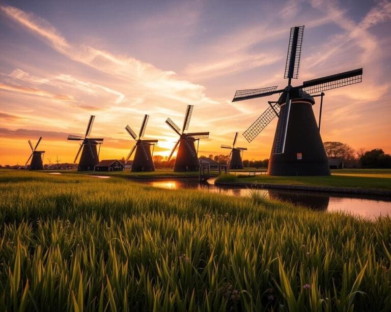 Wat maakt een bezoek aan Kinderdijk zo fotogeniek?
