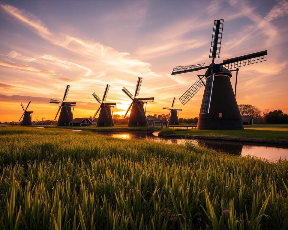 Wat maakt een bezoek aan Kinderdijk zo fotogeniek?